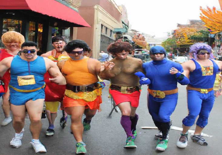 Corre, asusta, repite: los tipos se unen para la carrera anual de disfraces de Halloween